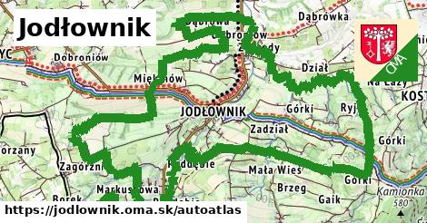 ikona Mapa autoatlas v jodlownik