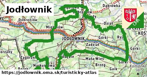 ikona Turistická mapa turisticky-atlas v jodlownik