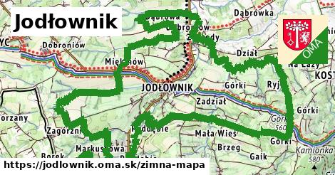 ikona Zimná mapa zimna-mapa v jodlownik