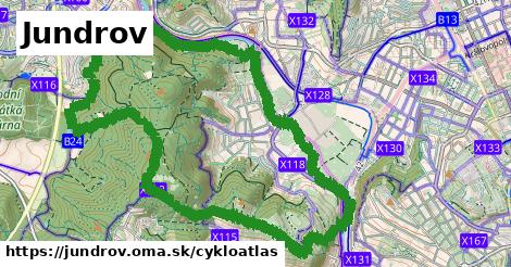 ikona Cyklo cykloatlas v jundrov