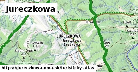 ikona Turistická mapa turisticky-atlas v jureczkowa