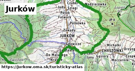 ikona Jurków: 0 m trás turisticky-atlas v jurkow