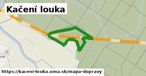ikona Kačení louka: 2,8 km trás mapa-dopravy v kaceni-louka