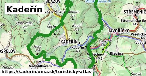 ikona Turistická mapa turisticky-atlas v kaderin