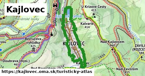 ikona Turistická mapa turisticky-atlas v kajlovec