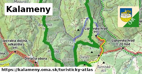 ikona Turistická mapa turisticky-atlas v kalameny