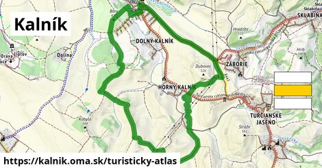 ikona Turistická mapa turisticky-atlas v kalnik