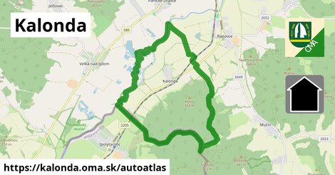 ikona Mapa autoatlas v kalonda