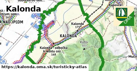 ikona Kalonda: 7,5 km trás turisticky-atlas v kalonda