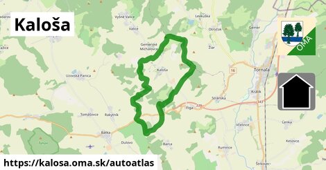 ikona Mapa autoatlas v kalosa