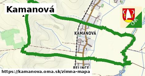 ikona Zimná mapa zimna-mapa v kamanova