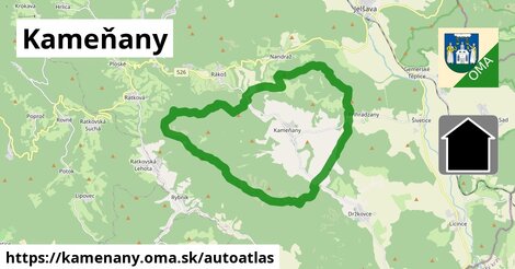 ikona Mapa autoatlas v kamenany