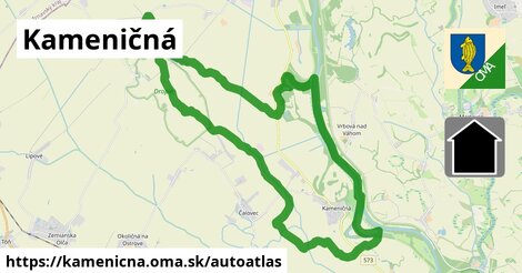 ikona Mapa autoatlas v kamenicna