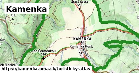 ikona Turistická mapa turisticky-atlas v kamenka