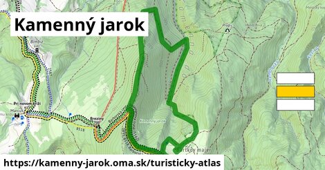 ikona Turistická mapa turisticky-atlas v kamenny-jarok