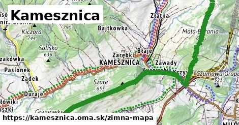 ikona Zimná mapa zimna-mapa v kamesznica