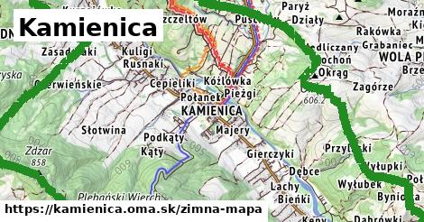 ikona Kamienica: 0 m trás zimna-mapa v kamienica