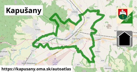 ikona Mapa autoatlas v kapusany