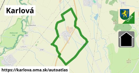 ikona Mapa autoatlas v karlova