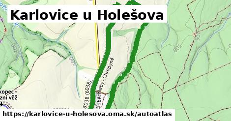 ikona Mapa autoatlas v karlovice-u-holesova