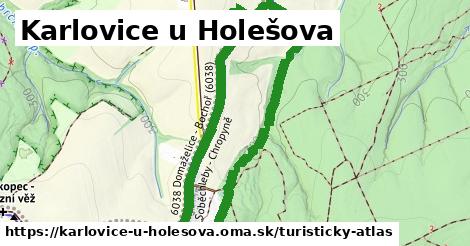 ikona Karlovice u Holešova: 1,31 km trás turisticky-atlas v karlovice-u-holesova