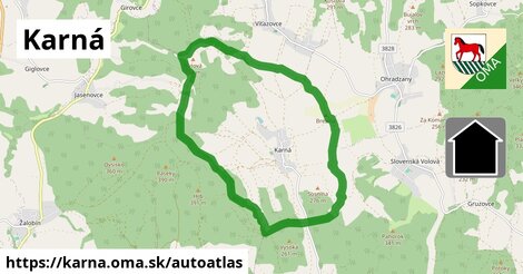 ikona Mapa autoatlas v karna