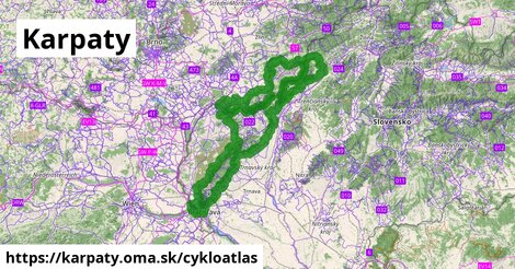 ikona Cyklo cykloatlas v karpaty