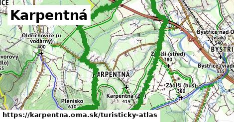 ikona Turistická mapa turisticky-atlas v karpentna