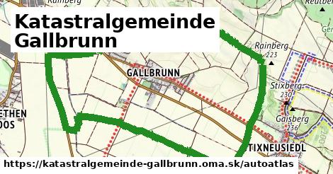 ikona Mapa autoatlas v katastralgemeinde-gallbrunn