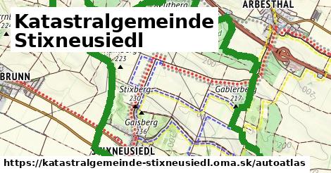 ikona Mapa autoatlas v katastralgemeinde-stixneusiedl