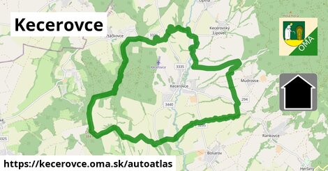 ikona Mapa autoatlas v kecerovce