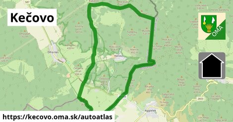 ikona Mapa autoatlas v kecovo