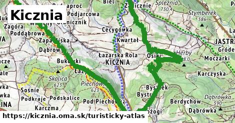 ikona Turistická mapa turisticky-atlas v kicznia