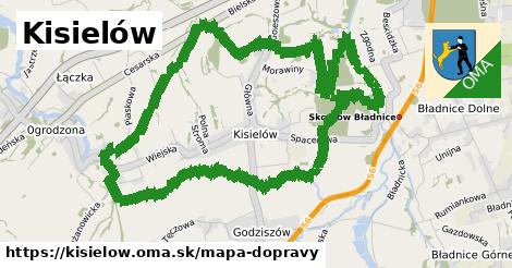 ikona Kisielów: 0 m trás mapa-dopravy v kisielow