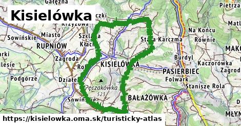 ikona Turistická mapa turisticky-atlas v kisielowka