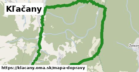 ikona Kľačany: 0 m trás mapa-dopravy v klacany