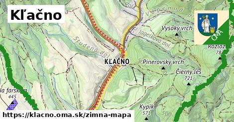 ikona Kľačno: 14,8 km trás zimna-mapa v klacno