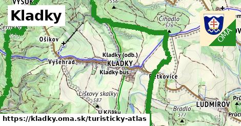 ikona Kladky: 15 km trás turisticky-atlas v kladky