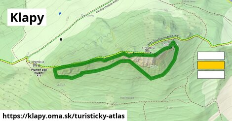 ikona Turistická mapa turisticky-atlas v klapy