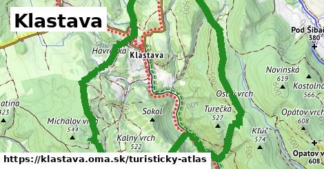 ikona Klastava: 6,4 km trás turisticky-atlas v klastava