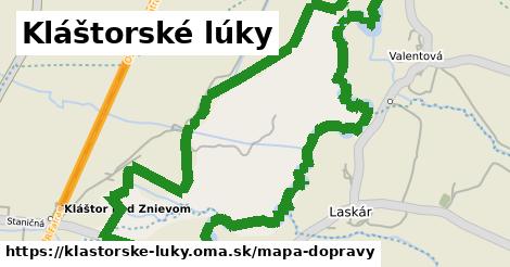 ikona Kláštorské lúky: 0 m trás mapa-dopravy v klastorske-luky