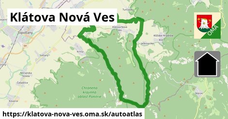 ikona Mapa autoatlas v klatova-nova-ves