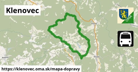 ikona Mapa dopravy mapa-dopravy v klenovec