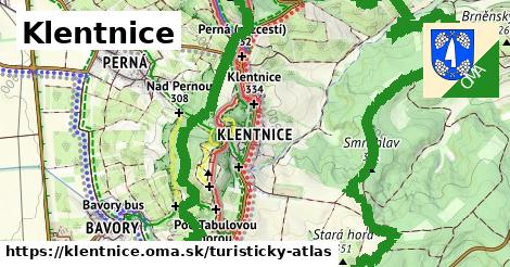 ikona Turistická mapa turisticky-atlas v klentnice