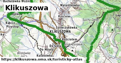 ikona Turistická mapa turisticky-atlas v klikuszowa