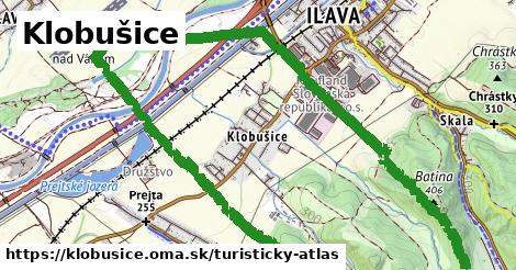 ikona Klobušice: 0,77 km trás turisticky-atlas v klobusice