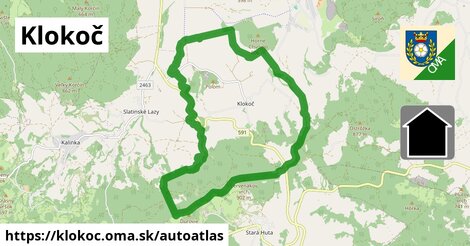 ikona Mapa autoatlas v klokoc