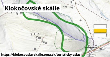 ikona Klokočovské skálie: 538 m trás turisticky-atlas v klokocovske-skalie