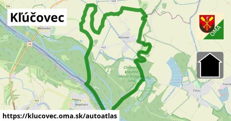 ikona Mapa autoatlas v klucovec