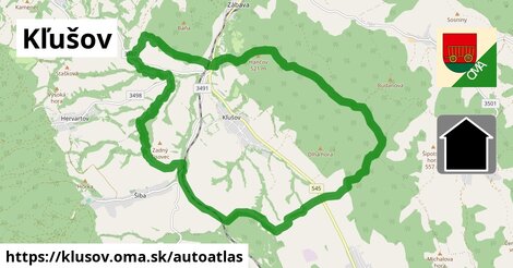 ikona Mapa autoatlas v klusov